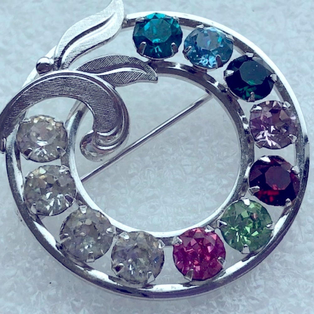 Vintage sterling silver RS mothers day pin Curtis